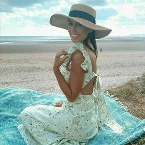 H&M Wildflower Collection Floral Poplin Dress